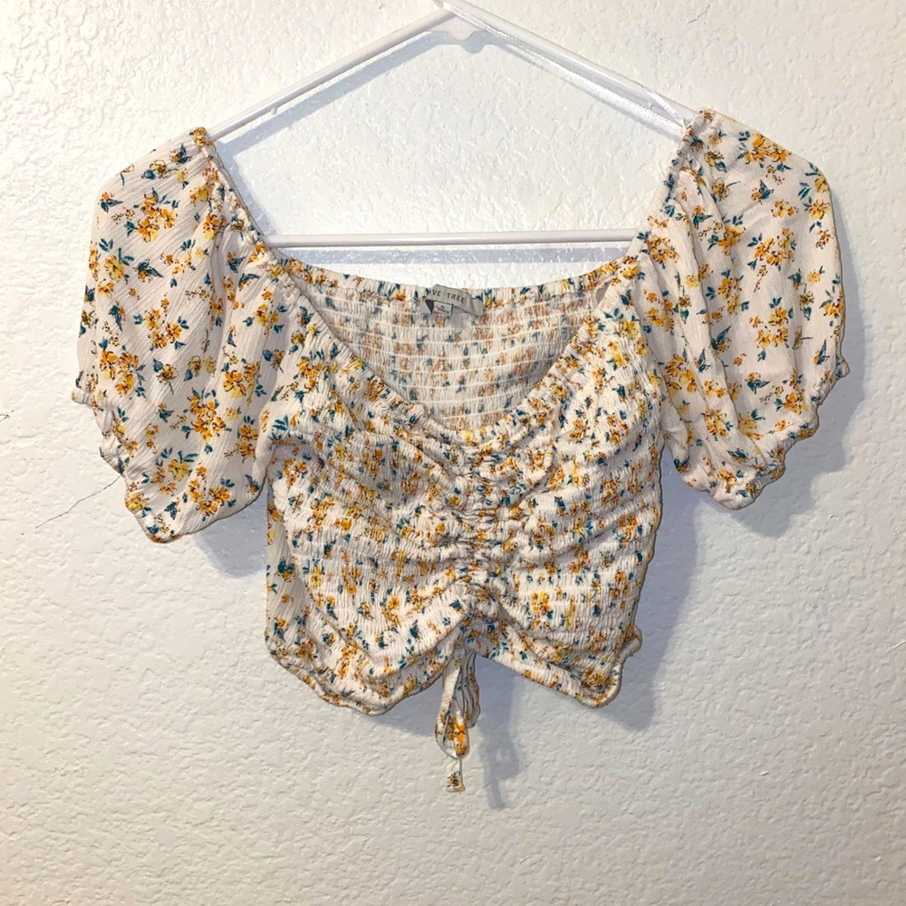 Floral crop top